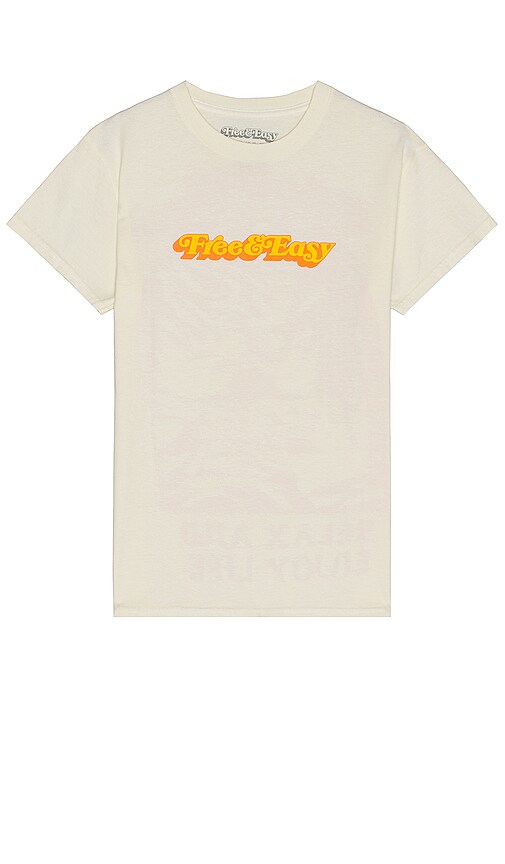 Shop Free And Easy Paradise Short Sleeve Tee In Yellow