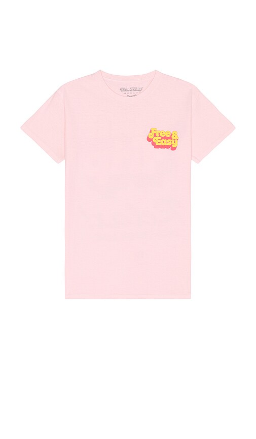 Shop Free And Easy Double Bubble Tee In 浅粉色