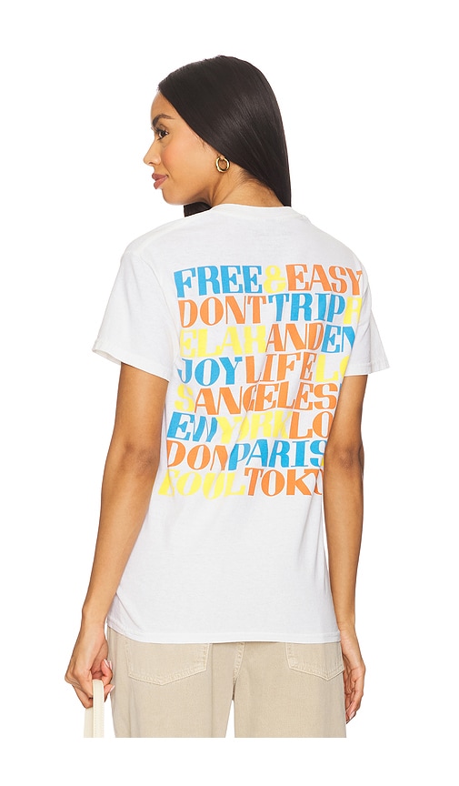 Cities Tee in White. - size XL/1X (also in L, M, S)