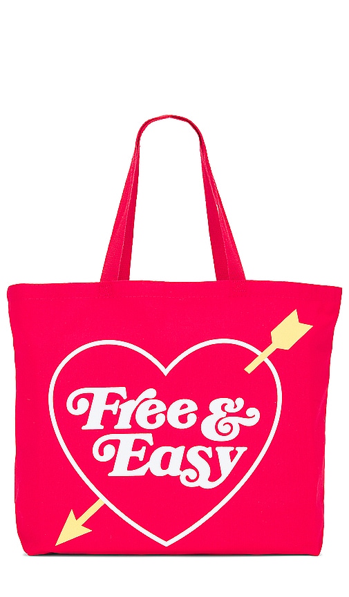 Shop Free And Easy Heart & Arrow Tote Bag In 红色