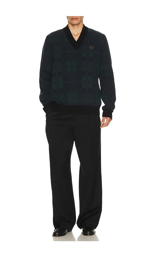  Fred Perry Jumper Black Watch In Navy. Größe S. Also In M, L. 
