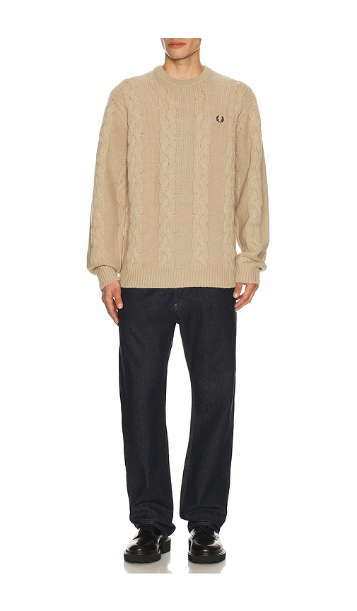 Fred Perry Jumper Chunky In Cream. Größe M. Also In L, Xl/1x. 