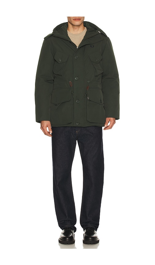  Fred Perry Steppjacke Patch Pocket In Dark Green. Größe S. Also In Xl/1x. 