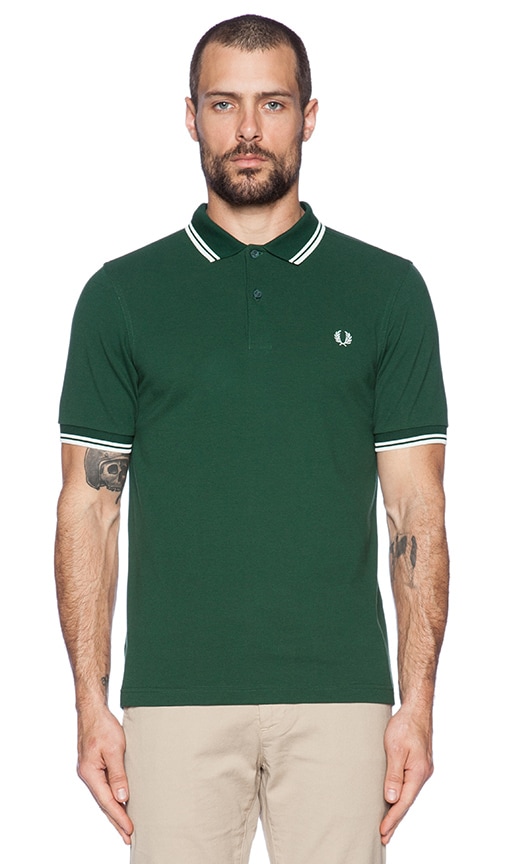 fred perry green polo