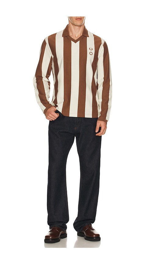  Fred Perry Langärmliges Polohemd Heavy Weight In Brown. Größe S. Also In M, L, Xl/1x. 