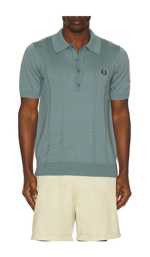 Fred Perry Cable Knitted Polo Shirt