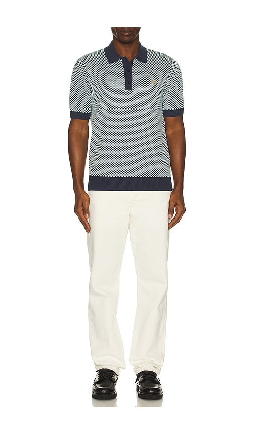  Fred Perry Strickshirt Chequerboard In Blue. Größe S. Also In M. 