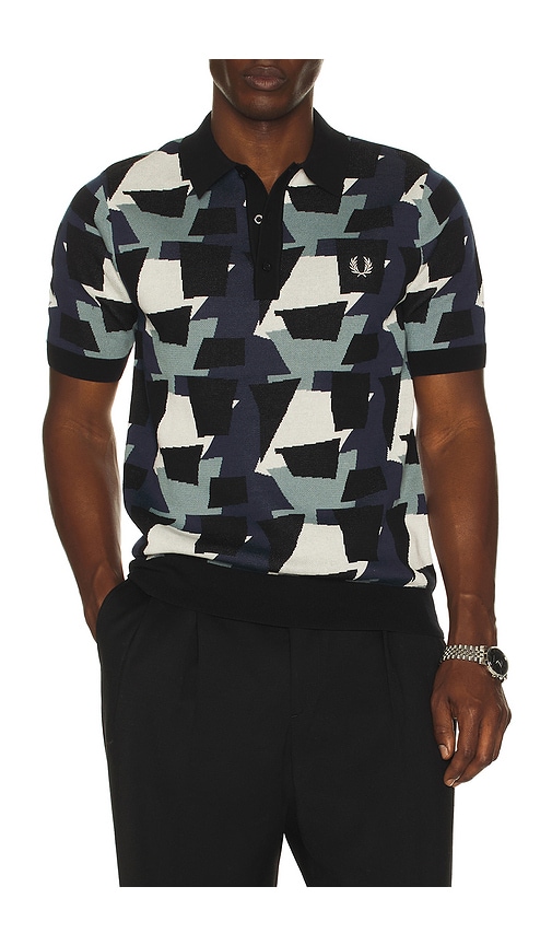 Fred Perry Fragment Jacquard Knit Polo Shirt