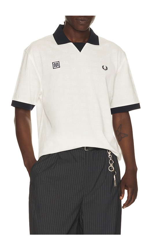 Fred Perry Contrast Collar Short Sleeve Casual Top In Multi