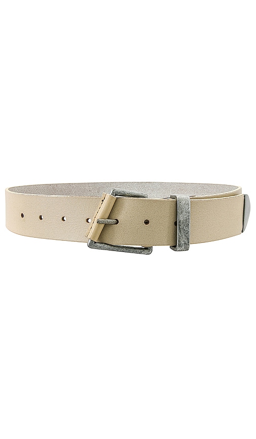 Free People Wtf Getty Leather Belt In Cream