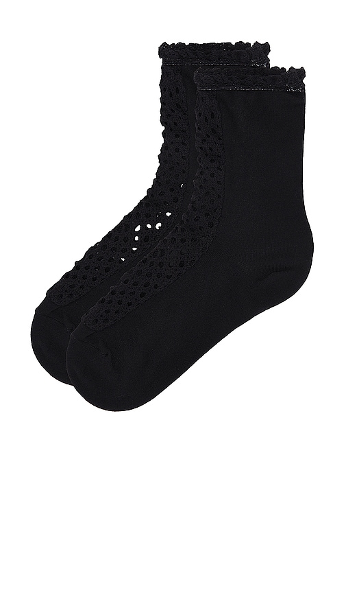 Shop Free People Rubies Crochet Socks In 블랙