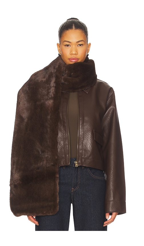 Free People Snow Angel Scarf In Brown