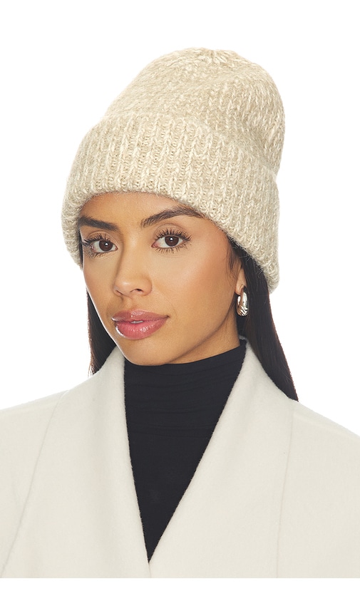 Free People Frostline Beanie in Ivory.