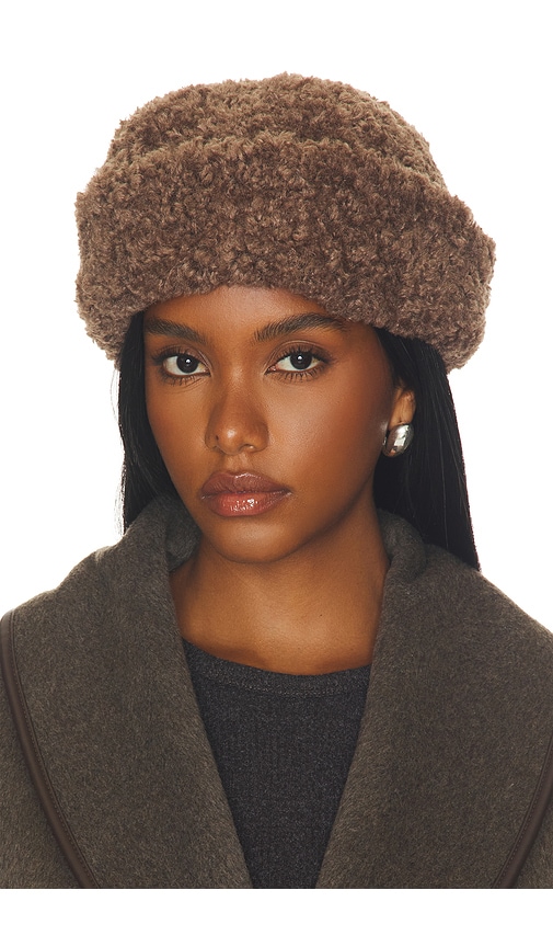 Free People Oh So Cozy Fisherman Hat in Chocolate.