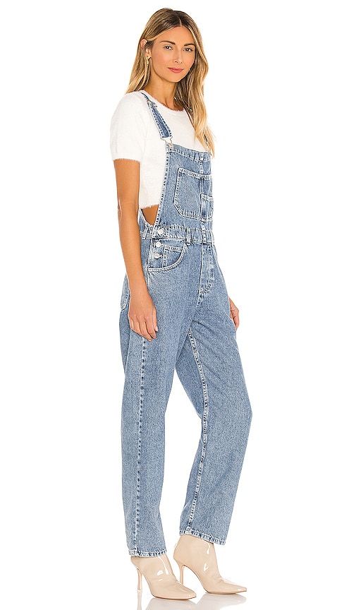 Shop Free People X We The Free Ziggy Denim Overall In Blue