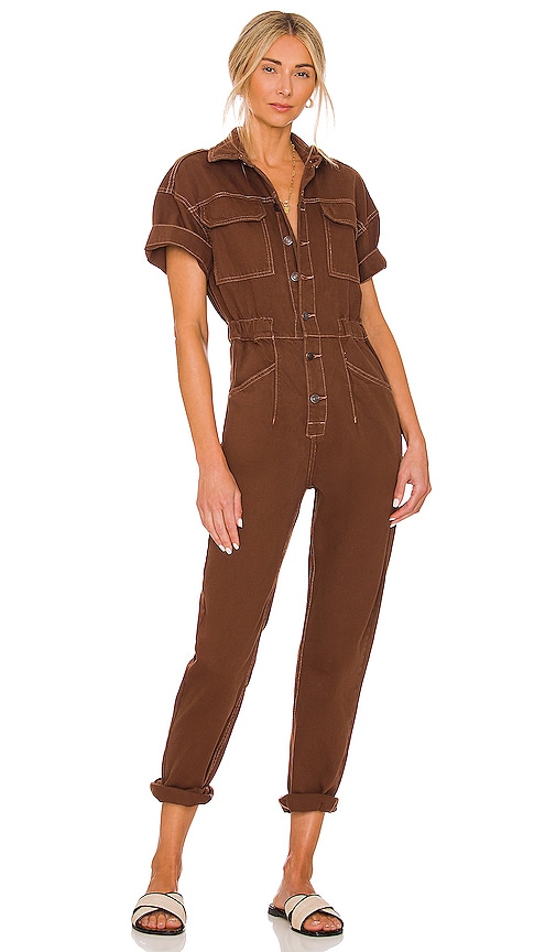 Free People Marci Jumpsuit in Pinecone
