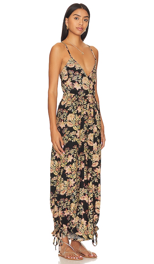 Shop Free People Stand Out Printed Jumpsuit In Black