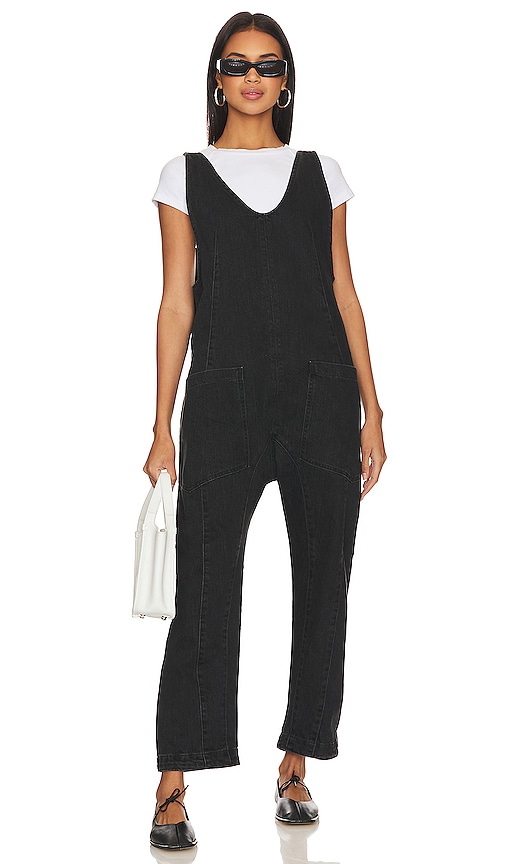 superdown Victoria Ruffle Jumpsuit in Black