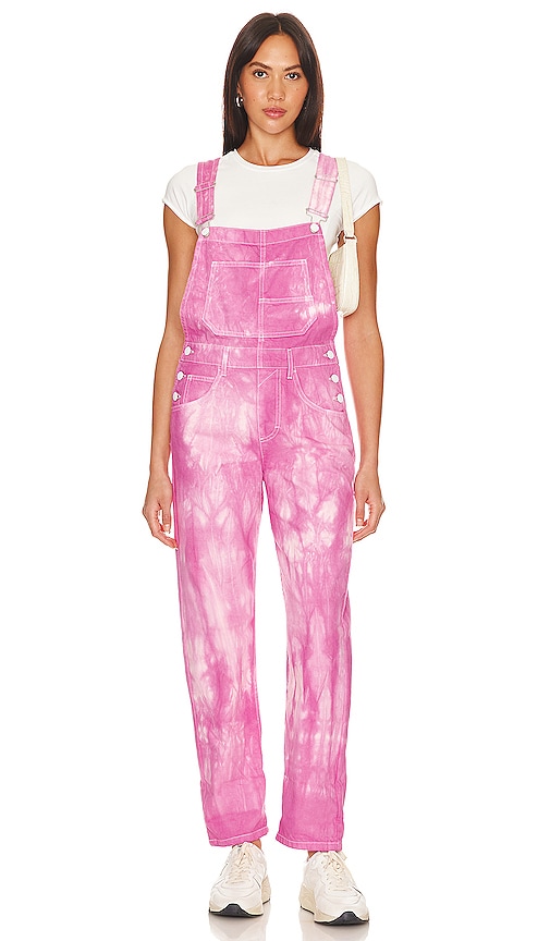 Shop Free People X We The Free Ziggy Denim Overall In Pink