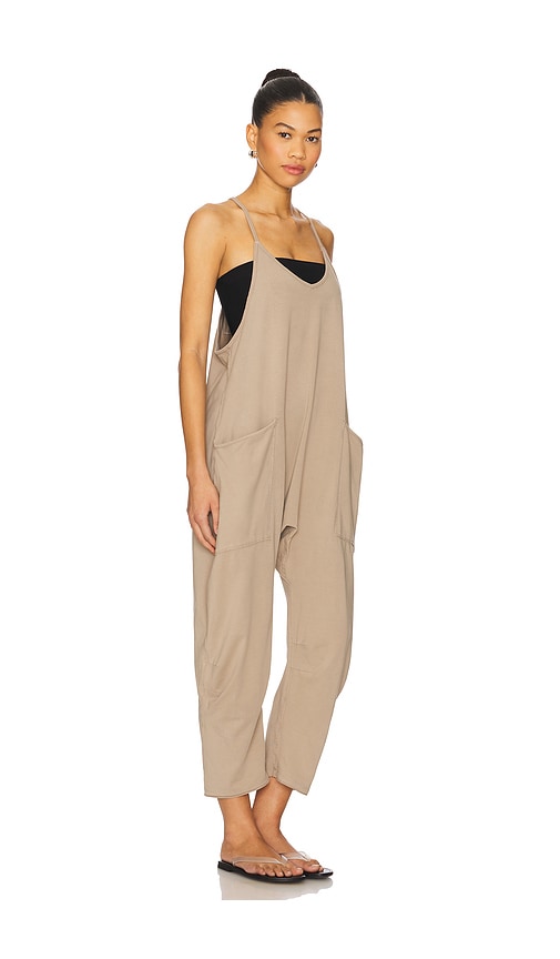 Free People X Fp Movement Hot Shot Onesie In Mocha Latte