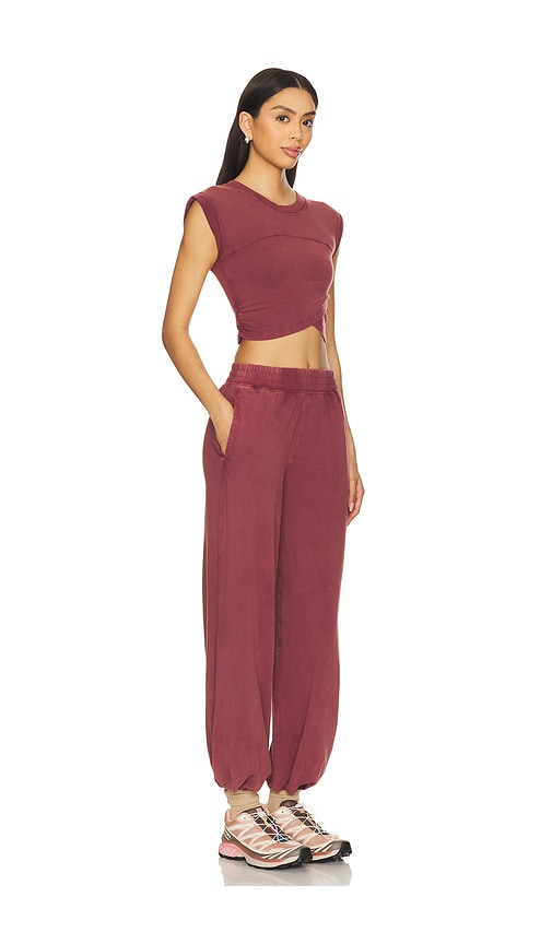 Free People X Fp Movement Hot Shot Crossover Set In Clove