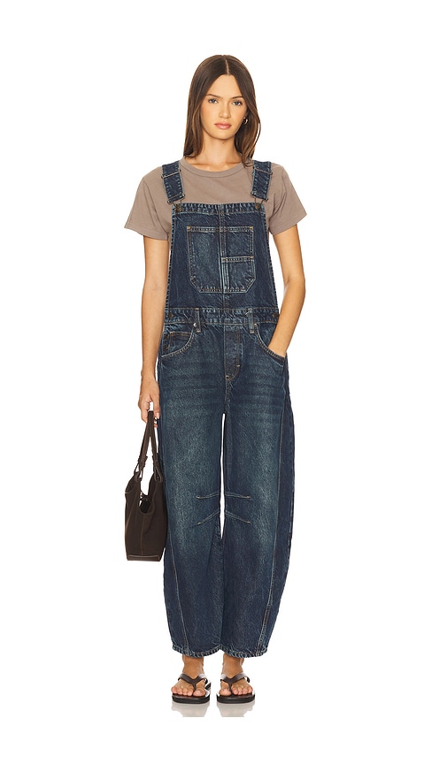 Free People Good Luck Overall In Blue