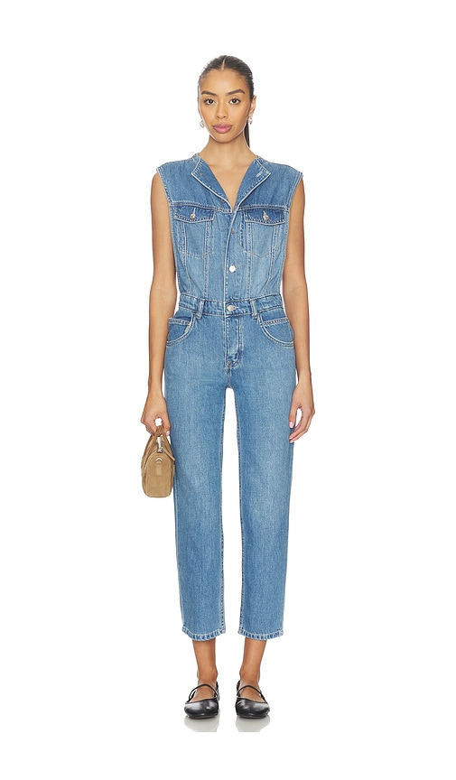 Free People X We The Free All You Need Denim Coverall In Blue