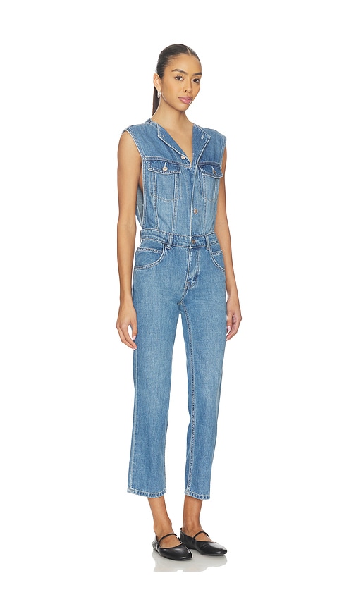 Free People X We The Free All You Need Denim Coverall In Blue