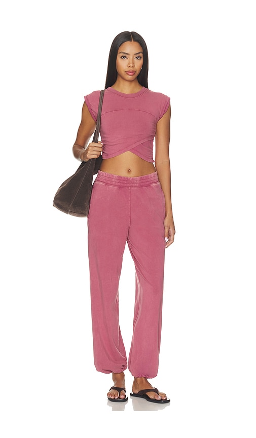 Free People x FP Movement Hot Shot Crossover Set in Brick. - size L (also in M, S)