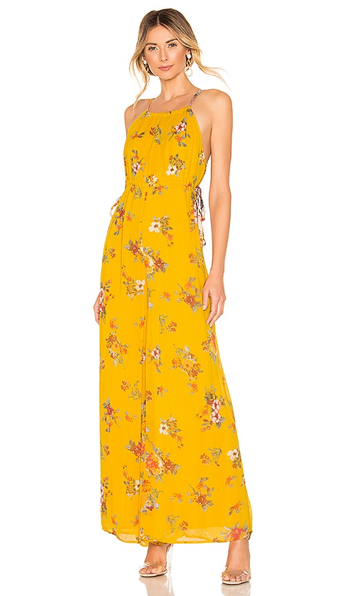 free people yellow jumpsuit