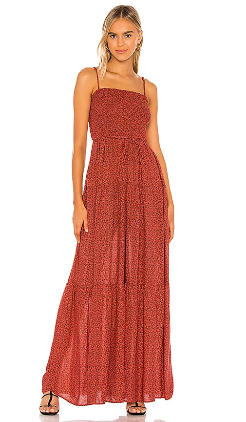 free people red jumpsuit