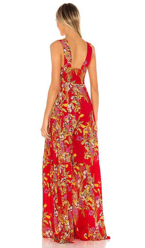 red one piece outfit