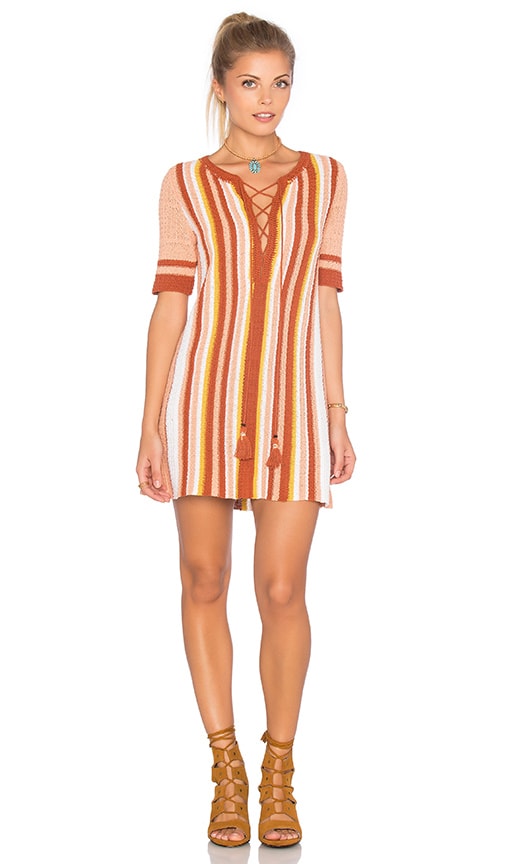 Free People Lollipop Sweater Dress in Sunset Combo | REVOLVE