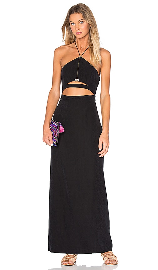 Free People Opium Maxi Dress in Black