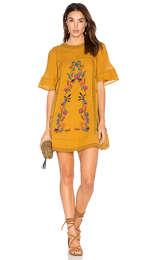 free people yellow dress