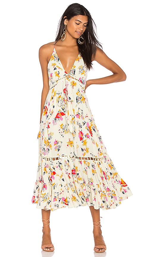 green and gold maxi dress