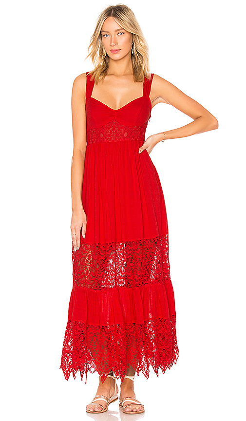 Free People Caught Your Eye Dress in Red | REVOLVE
