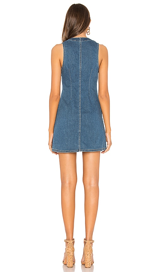 free people wandering star denim dress