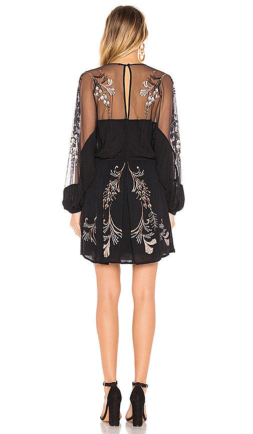 Bonjour embroidered 2024 mini dress