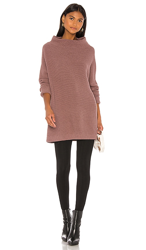 Shop Free People Ottoman Slouchy Tunic Sweater Dress In Taupe