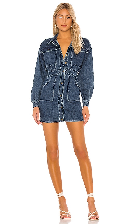 free people denim dress