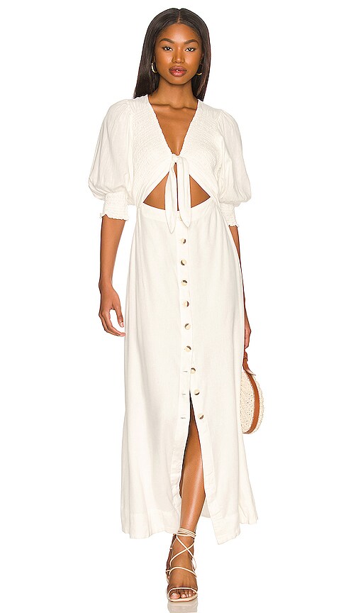 Free people- selling String of Hearts Cutout Maxi Dress