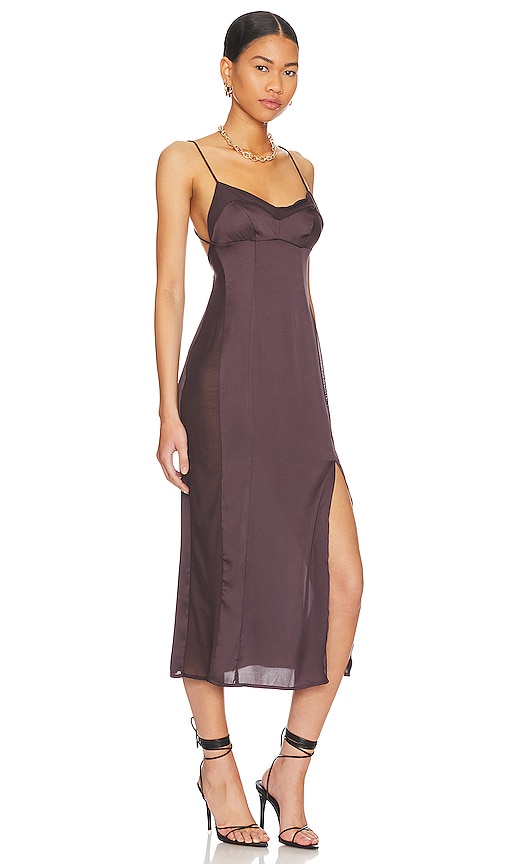 Shop Free People X Intimately Fp City Cool Midi Slip In Brown