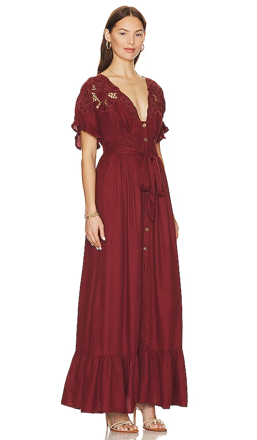 Shop Free People Colette Maxi Dress In Cinnamon Brown
