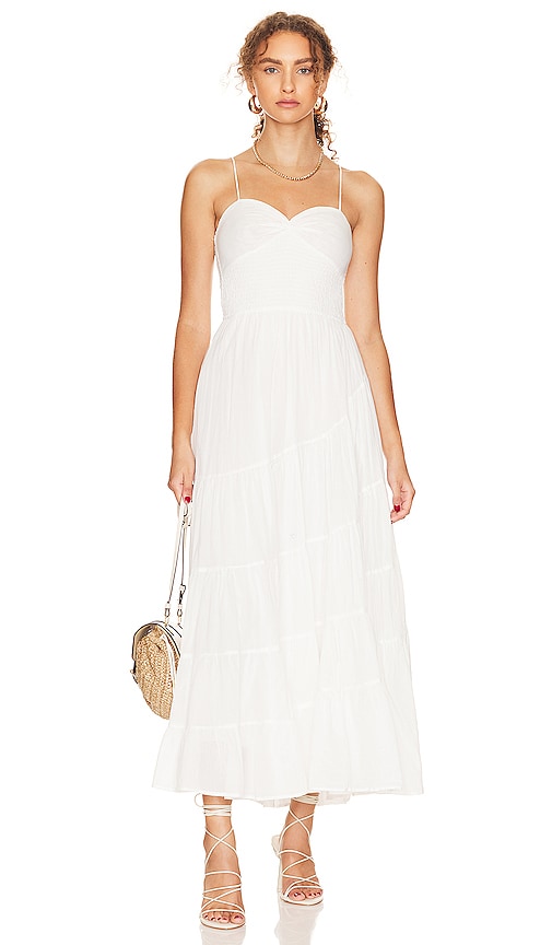 Free People Sundrenched Maxi in Ivory | REVOLVE