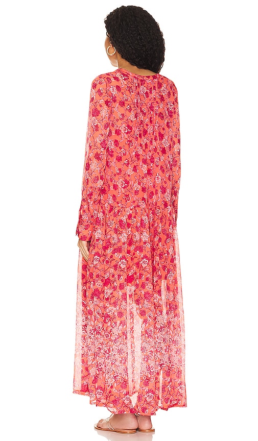 Free People See It Through Dress in Coral Combo | REVOLVE