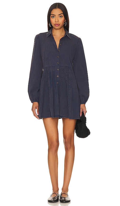 Free People Solid Marvelous Mia Mini in Dried Indigo | REVOLVE