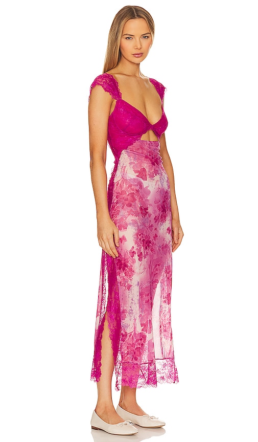 Shop Free People Suddenly Fine Maxi Slip In Pink