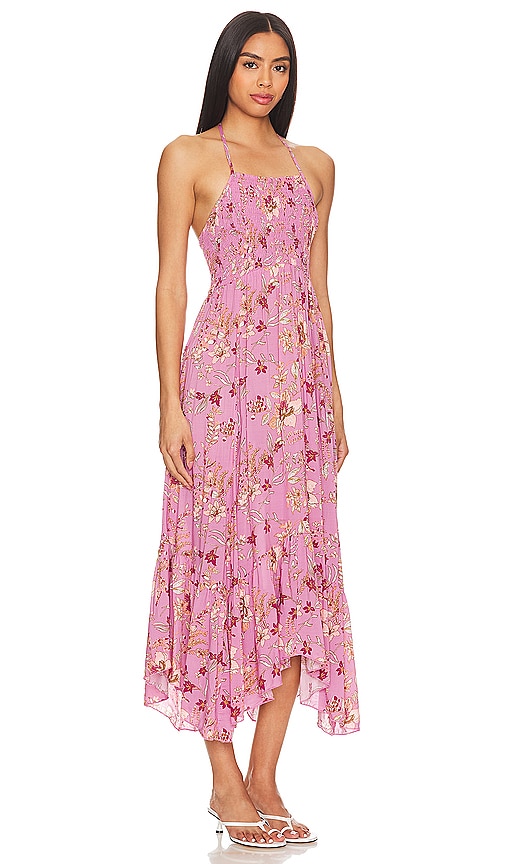 Shop Free People Heat Wave Printed Maxi Dress In Pink Combo