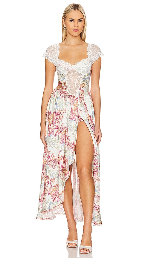 Free People x Intimately FP Bad For You Maxi Dress In Opal Combo